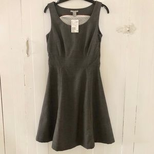 H&M gray fully lined dress 6 sleeveless